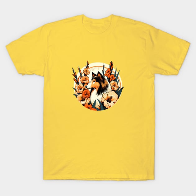 Gladiolus Collie T-Shirt by bubbsnugg